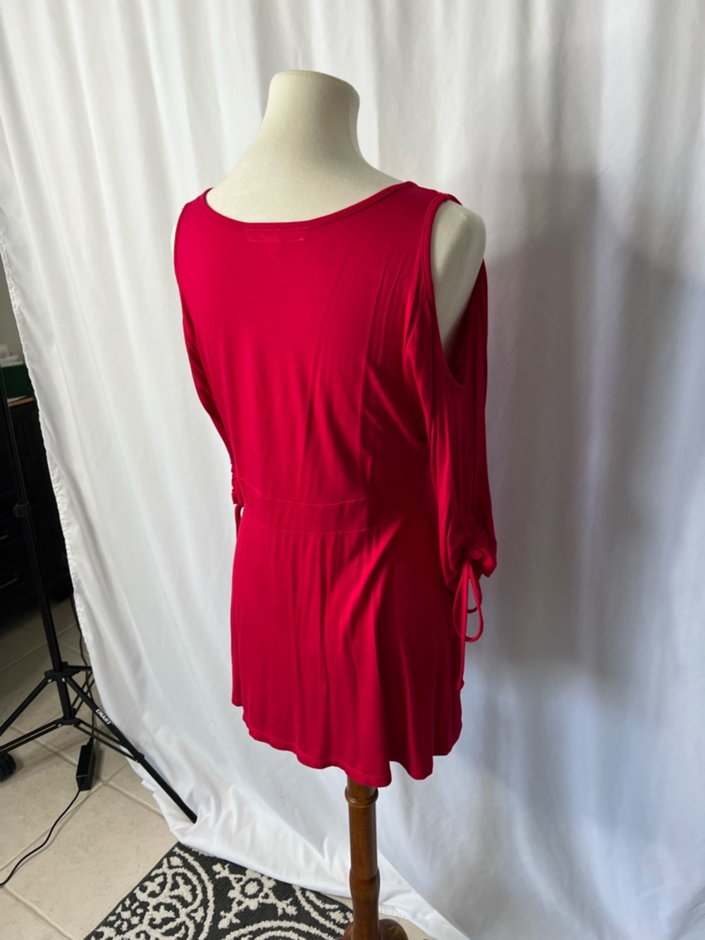 ❤️ Boston Proper Red Surplice Wrap Top | Size M ❤️ - Picture 7 of 12